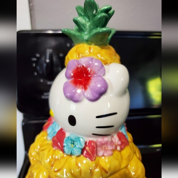 Blue Sky Hello Kitty Pineapple Cannister Cookie Jar - Picture 6 of 12